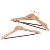 Artikelbild 1 für Kleiderbügel braun, 3 St., Artikelnummer 132055