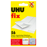 Artikelbild 1 für UHU doppelseitige Klebepads für max. 300,0 g, 1,2 x 1,8 cm, 56 St., Artikelnummer 907889