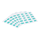 Artikelbild 1 für WOLF & APPENZELLER Klebenummern Zahlen, grün 20,0 x 24,0 mm, 100 Etiketten, Artikelnummer 240812