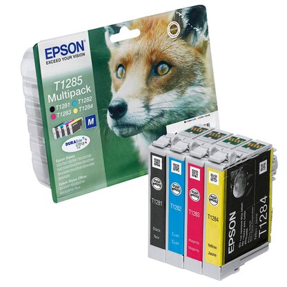 Artikelbild für EPSON T1285M (Fuchs) schwarz, cyan, magenta, gelb Druckerpatronen, 4er-Set, Artikelnummer 545442
