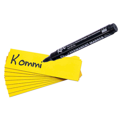 Artikelbild 3 für EICHNER Magnetschilder gelb 4,0 x 15,0 cm, 100 St., Artikelnummer 702957