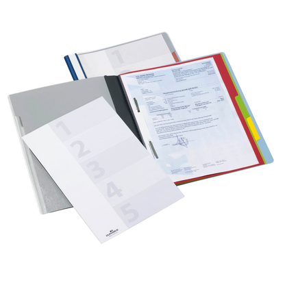 Artikelbild 3 für DURABLE Personalhefter DIVISOFLEX® Kunststoff blau DIN A4 5x kaufmännische Heftung, 1 St., Artikelnummer 775627