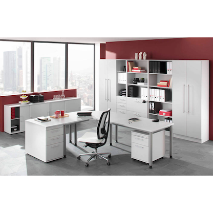 Artikelbild 6 für HAMMERBACHER Orbis Rollcontainer lichtgrau 4 Auszüge 42,8 x 58,0 x 59,0 cm, Artikelnummer 470278