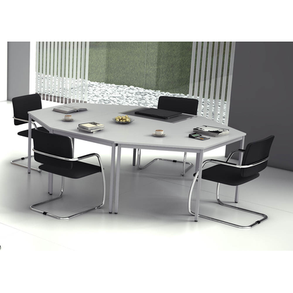 Artikelbild 5 für HAMMERBACHER Mehrzwecktisch lichtgrau quadratisch, Vierkantrohr grau, 80,0 x 80,0 x 72,0 cm, Artikelnummer 528901