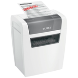 Artikelbild 1 für AKTION: LEITZ IQ Home Aktenvernichter mit Partikelschnitt P-4, 4 x 28 mm, bis 6 Blatt, weiß, Artikelnummer 677561