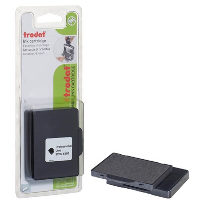 Artikelbild für trodat Ersatzstempelkissen 6/58 schwarz 6,5 x 4,3 cm, 2 St., Artikelnummer 123950