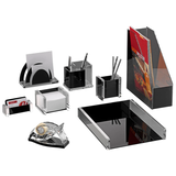 Artikelbild 1 für WEDO Schreibtischset acryl exklusiv glasklar/schwarz, Artikelnummer 518605