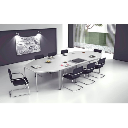 Artikelbild 6 für HAMMERBACHER Mehrzwecktisch lichtgrau quadratisch, Vierkantrohr grau, 80,0 x 80,0 x 72,0 cm, Artikelnummer 528901