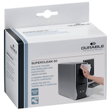 Artikelbild 1 für DURABLE feuchte Reinigungstücher SUPERCLEAN 50 weiß, 50 Tücher, Artikelnummer 443119