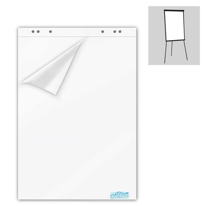 Artikelbild für office discount Flipchart-Papier blanko 67,5 x 98,0 cm, 20 Blatt, 5 Blöcke, Artikelnummer 748038