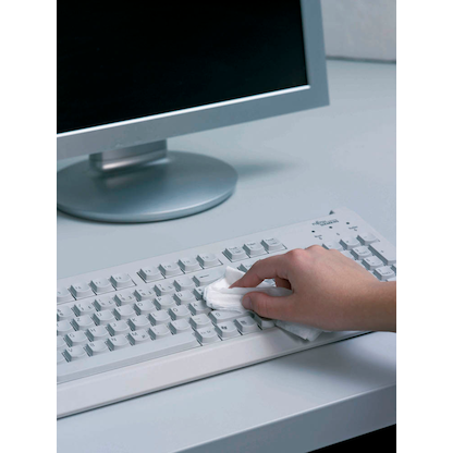 Artikelbild 2 für DURABLE feuchte Reinigungstücher SUPERCLEAN 50 weiß, 50 Tücher, Artikelnummer 443119