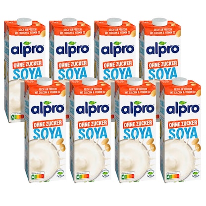 Artikelbild für alpro® ohne Zucker Sojadrink 8x 1,0 l, Artikelnummer 873577