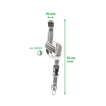 Artikelbild 2 für tarifold Lanyards 200532, Textilband, weiß, 10 St., Artikelnummer 215034