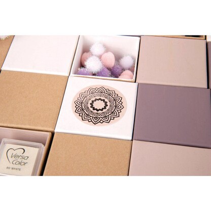 Artikelbild 3 für Rayher Adventskalender Pappmaché Boxen braun, Artikelnummer 779147