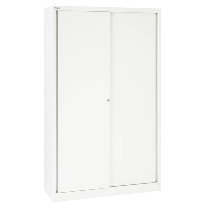 Artikelbild für BISLEY Schiebetürenschrank Cito, SD12194S696 verkehrsweiß 4 Fachböden 120,0 x 43,0 x 198,0 cm, Artikelnummer 272373