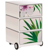 Artikelbild 1 für PAPERFLOW easyBox Tropical Rollcontainer weiß, bunt 60667 4 Auszüge 39,0 x 43,6 x 64,2 cm, Artikelnummer 215359