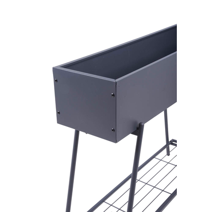 Artikelbild 3 für Garden Pleasure Blumenkasten JASMIN Metall anthrazit rechteckig 96,0 x 80,0 cm, 1 St., Artikelnummer 315166