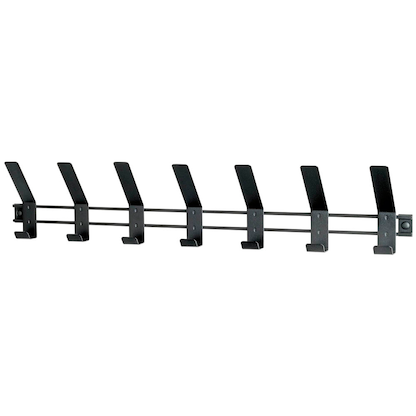 Artikelbild 4 für HAKU Möbel Wandgarderobe 54535 schwarz Metall 7 Haken 74,0 x 14,0 cm, Artikelnummer 340616