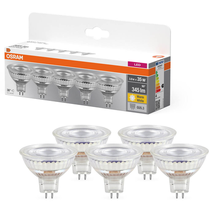 Artikelbild für OSRAM LED-Lampe Base GU5.3 3,8 W klar, 5 St., Artikelnummer 709768