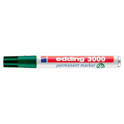Artikelbild 4 für edding 3000 Permanentmarker farbsortiert 1,5 - 3,0 mm, 4 St., Artikelnummer 580410
