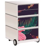 Artikelbild 1 für PAPERFLOW easyBox Tropical Rollcontainer weiß, bunt 60683 4 Auszüge 39,0 x 43,6 x 64,2 cm, Artikelnummer 214498