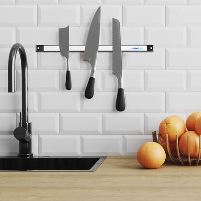 Artikelbild 5 für relaxdays Magnetleisten schwarz 2,5 x 45,5 cm, 3 St., Artikelnummer 381651