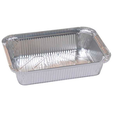 Artikelbild 1 für METRO PROFESSIONAL Aluschalen mit Deckel rechteckig silber 870 ml, 50 St., Artikelnummer 798757