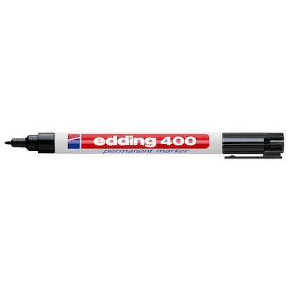 Artikelbild 2 für edding 400 Permanentmarker schwarz 1,0 mm, 10 St., Artikelnummer 316596