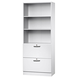 Artikelbild 1 für HAMMERBACHER Regalschrank Haziender, V7300/W/W/SG weiß 80,0 x 42,0 x 200,4 cm, 1 St., Artikelnummer 792648