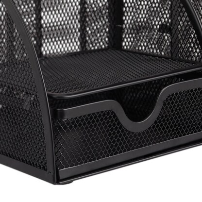 Artikelbild 8 für relaxdays Schreibtisch-Organizer schwarz Metall 6 Fächer 27,5 x 14,0 x 12,5 cm, Artikelnummer 516817