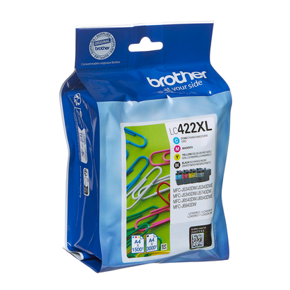 Artikelbild 2 für AKTION: brother LC-422XLVAL schwarz, cyan, magenta, gelb Druckerpatronen, 4er-Set, Artikelnummer 954901
