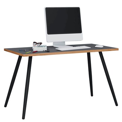 Artikelbild 5 für VCM my office Salia Schreibtisch anthrazit rechteckig, 4-Fuß-Gestell schwarz 110,0 x 50,0 cm, Artikelnummer 405066