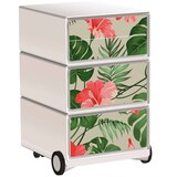 Artikelbild 1 für PAPERFLOW easyBox Tropical Rollcontainer weiß, bunt 62737 4 Auszüge 39,0 x 43,6 x 64,2 cm, Artikelnummer 215839