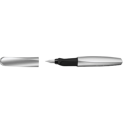 Artikelbild 3 für Pelikan Twist Patronenfüller silber M (mittel), 1 St., Artikelnummer 425811