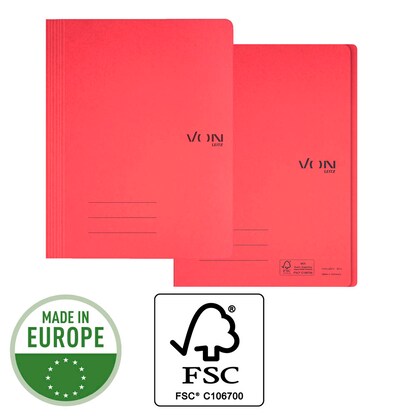 Artikelbild 5 für VON LEITZ Schnellhefter Karton farbsortiert DIN A4, 5 St., Artikelnummer 635528