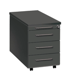 Artikelbild 1 für Kerkmann Lago Rollcontainer anthrazit 4 Auszüge 42,0 x 80,0 x 58,0 cm, Artikelnummer 278051