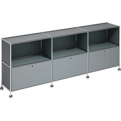 Artikelbild für viasit Sideboard System4, 136236 anthrazit 230,1 x 42,6 x 86,7 cm, 1 St., Artikelnummer 136236