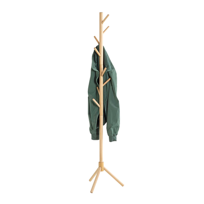 Artikelbild für HAKU Möbel Kleiderständer 47179 braun Holz 8 Haken 43,0 x 174,0 cm, Artikelnummer 192417