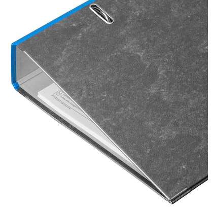 Artikelbild 4 für office discount Ordner blau marmoriert Karton 8,0 cm DIN A4, 1 St., Artikelnummer 501437
