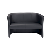 Artikelbild 1 für Nowy Styl 2-Sitzer Sofa Club Duo schwarz Kunstleder 129,0 x 63,0 x 77,0 cm, 1 St., Artikelnummer 952960