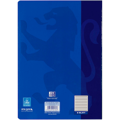 Artikelbild 5 für OXFORD Notenheft ohne Hilfslinien Lineatur 14 Notenlineatur DIN A4 ohne Rand, 8 Blatt, 1 St., Artikelnummer 884421