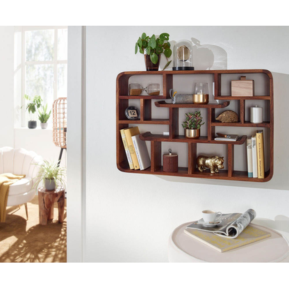 Artikelbild 3 für WOHNLING Wandregal sheesham 80,0 x 12,0 x 55,0 cm, 1 St., Artikelnummer 909331