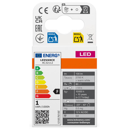 Artikelbild 4 für OSRAM LED-Lampe Base PIN MICRO GU4 1 W klar, 5 St., Artikelnummer 709818