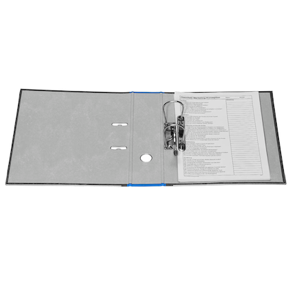 Artikelbild 6 für office discount Ordner blau marmoriert Karton 8,0 cm DIN A4, 1 St., Artikelnummer 501437