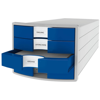 Artikelbild 2 für HAN Schubladenbox Impuls blau 1012-14D, DIN A4 mit 4 Schubladen, 1 St., Artikelnummer 817304