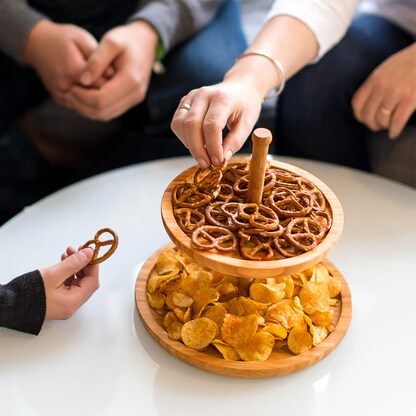 Artikelbild 2 für relaxdays Etagere braun, 1 St., Artikelnummer 382574