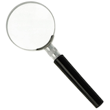 Artikelbild 1 für WESTCOTT Lupe schwarz 5-fach, Ø 50 mm, Artikelnummer 537573