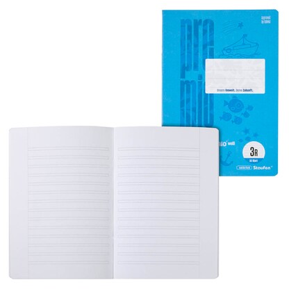 Artikelbild für Staufen® Schulheft Premio Lineatur 3R liniert DIN A5 Außenrand, 16 Blatt, 1 St., Artikelnummer 453256