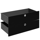 Artikelbild 1 für viasit System4 Schubladen schwarz 75,0 x 37,5 x 37,5 cm, Artikelnummer 214874