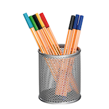 Artikelbild 1 für Zeller Stiftehalter Meshline alufarben Metall, lackiert 8,3 x 8,3 x 9,5 cm, Artikelnummer 552539